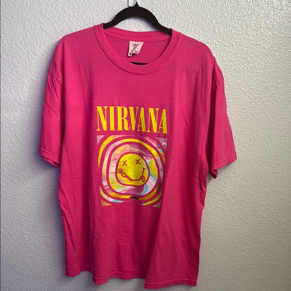 Pink Nirvana Graphic T-Shirt